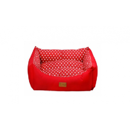 CANIJESS - LIT ASPRO TISSU/IMPERMEABLE SMALL ROUGE 50x38x19cm