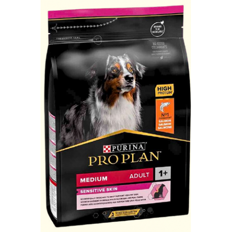 PRO PLAN Medium Adult Sensitive Skin Dog Salmon 3Kg