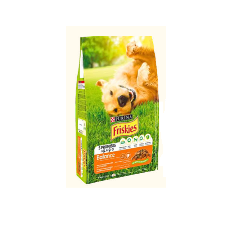 FRISKIES CHIENS BALANCE POULET & LEGUMES 10 KG