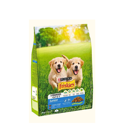 FRISKIES CHIENS JNR POULET & LAIT & LEGUMES 3KG