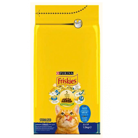 FRISKIES CHATS STERILISES 1.5 KG